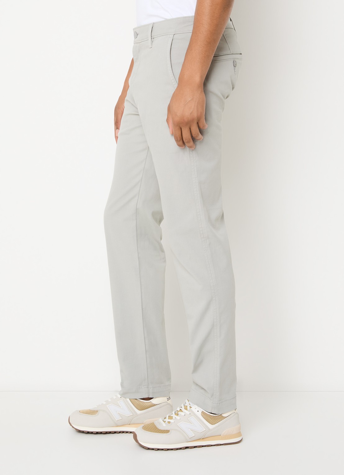 Levi's Slim fit chino met steekzakken - detail 5 lichtgrijs