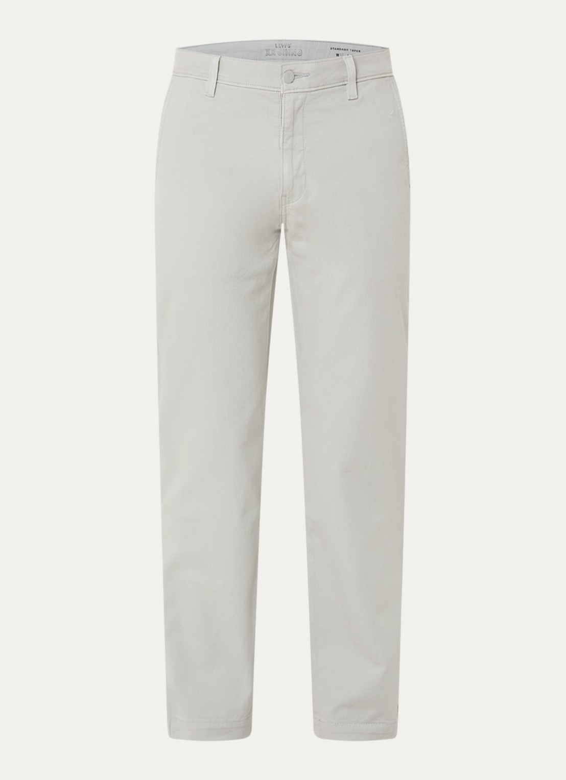 Levi's Slim fit chino met steekzakken - voorkant lichtgrijs