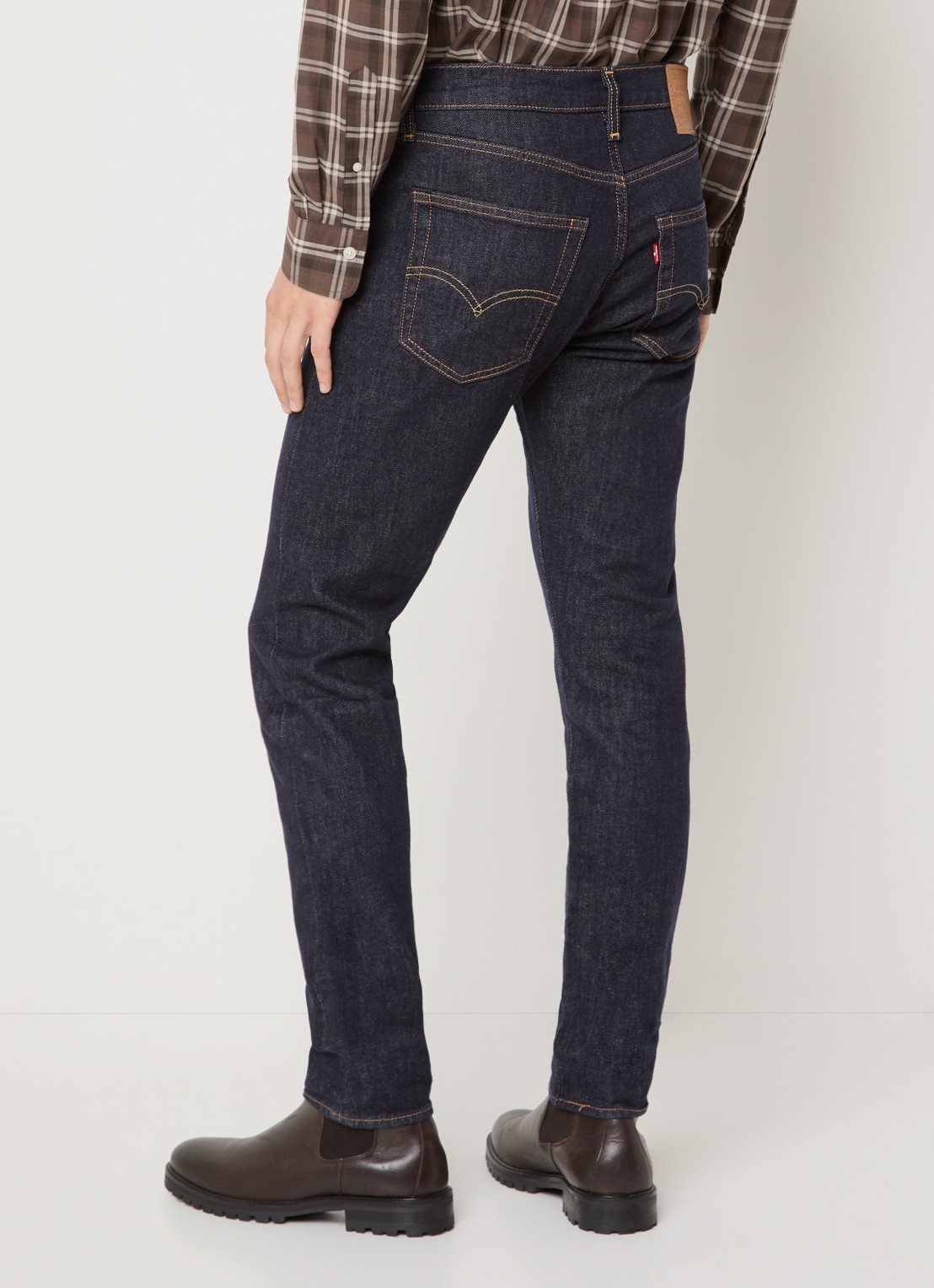 Levi's Slim fit jeans met donkere wassing - achterkant 3 indigo