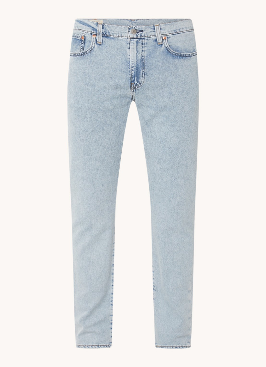 Levi's Slim fit jeans  met lichte wassing - voorkant indigo