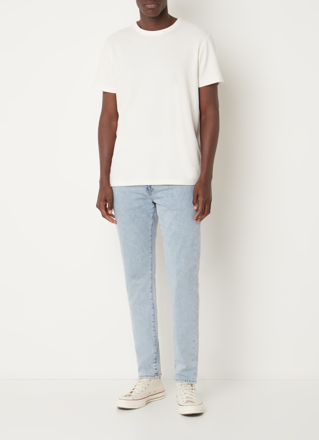 Levi's Slim fit jeans  met lichte wassing - voorkant 2 indigo