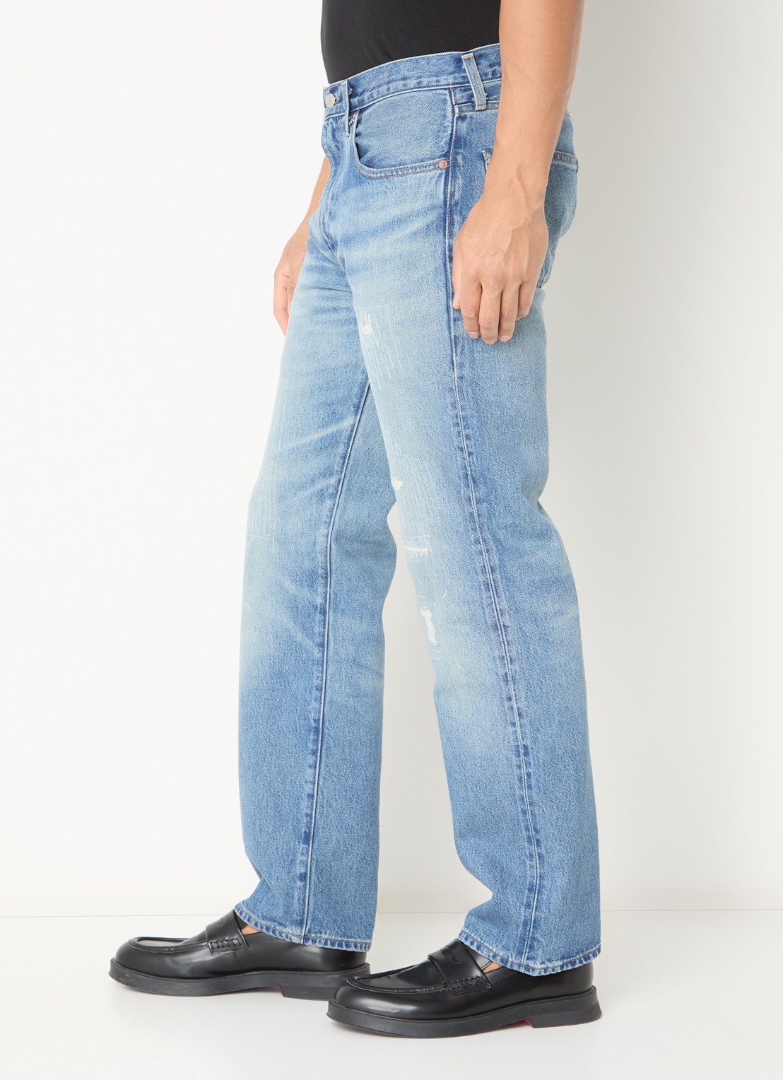 Levi's Slim fit jeans met medium wassing - detail 3 indigo