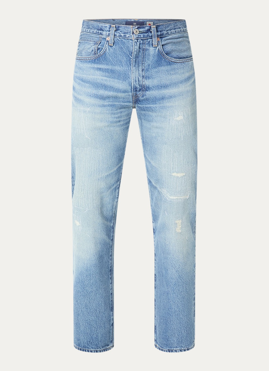 Levi's Slim fit jeans met medium wassing - voorkant 4 indigo