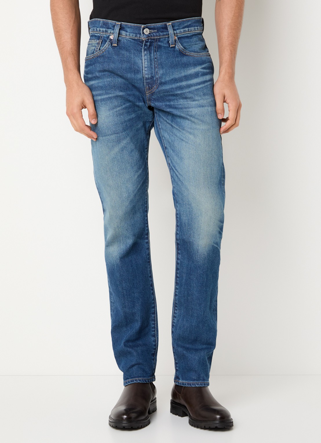 Levi's Slim fit jeans met medium wassing - detail 2 indigo