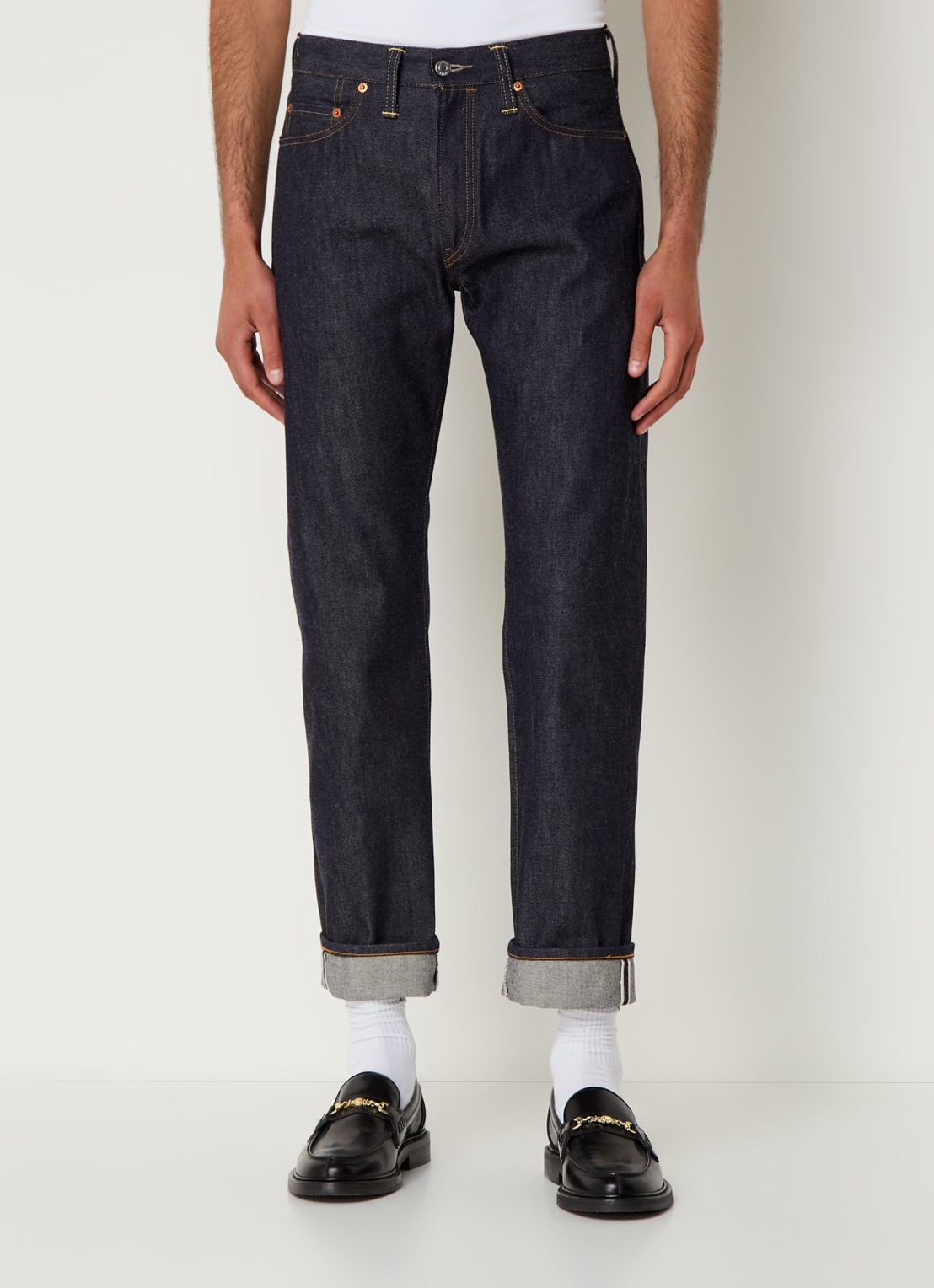 Levi's Slim fit jeans van  katoen met donkere wassing  - detail 2 indigo