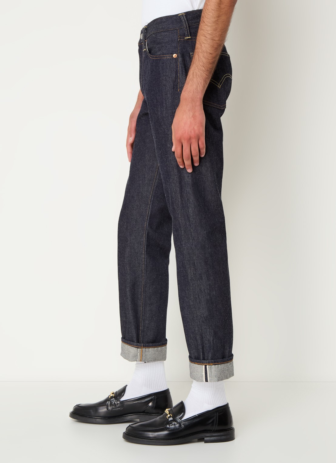 Levi's Slim fit jeans van  katoen met donkere wassing  - detail 3 indigo