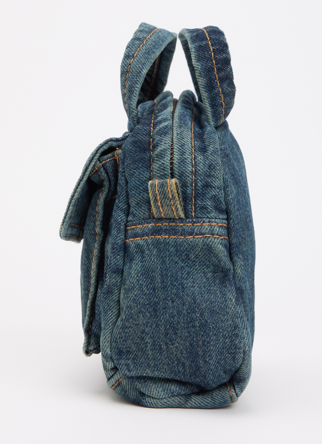 Levi's Small Blake Grungy Girl crossbodytas van denim met afneembare schouderriem - detail 2 indigo