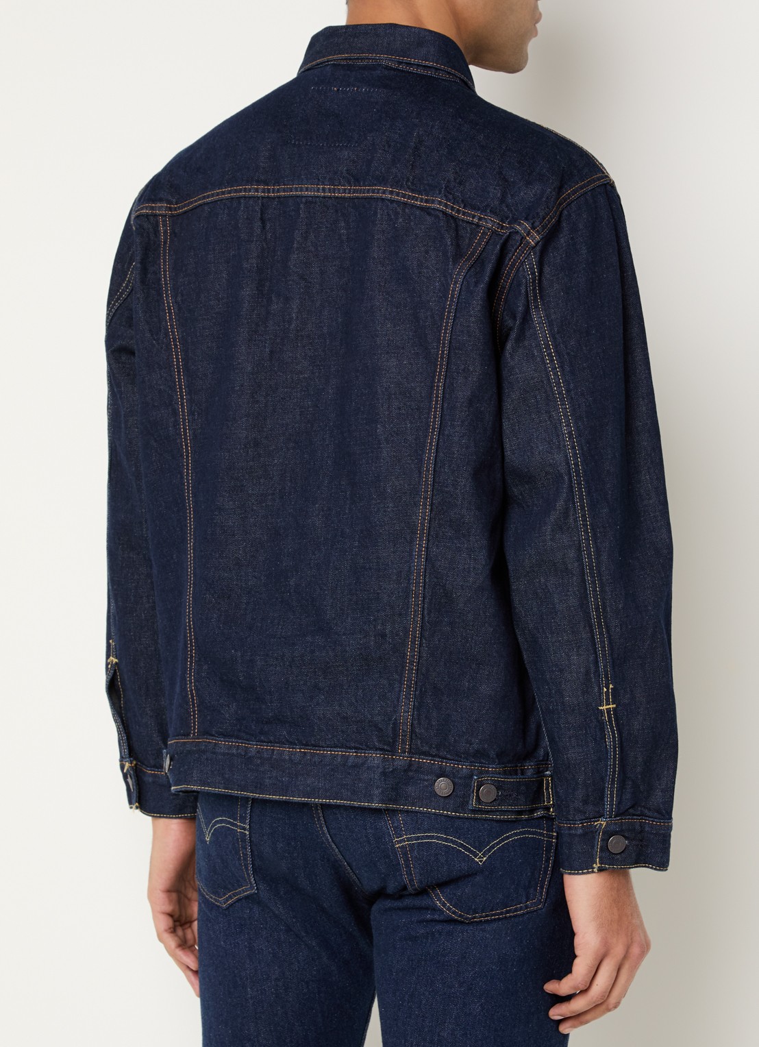 Levi's Spijkerjas met borst- en steekzakken - achterkant indigo