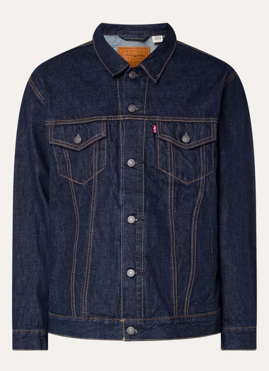Levi's Spijkerjas met borst- en steekzakken - voorkant 3 indigo