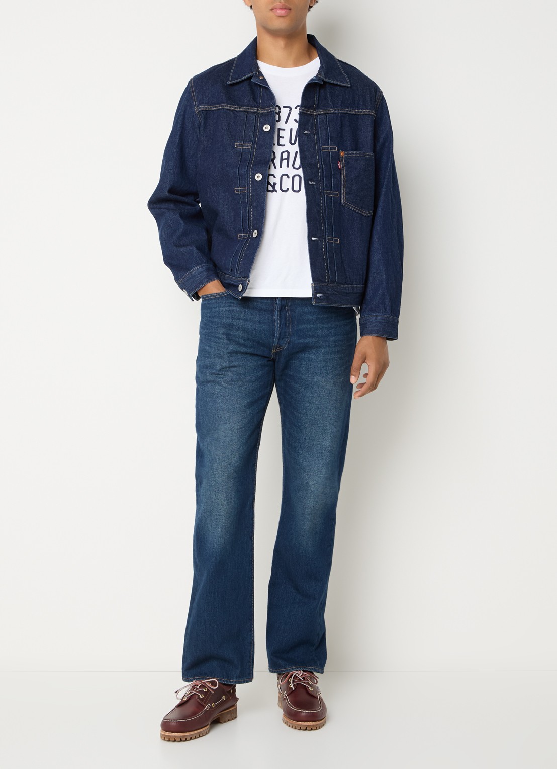 Levi's Spijkerjas met borstzak - voorkant 3 indigo