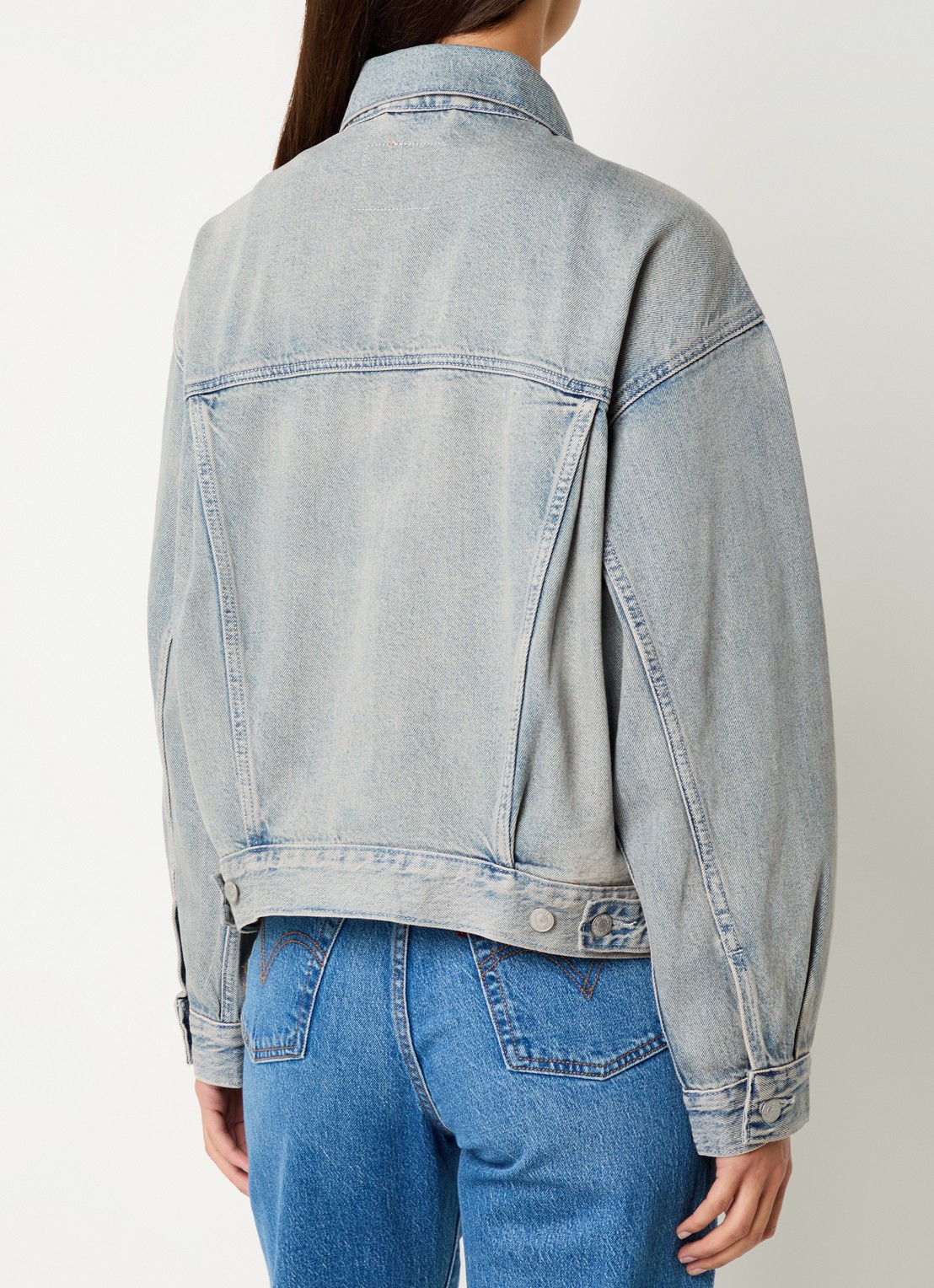 Levi's Spijkerjas met borstzakken - achterkant 4 grijs