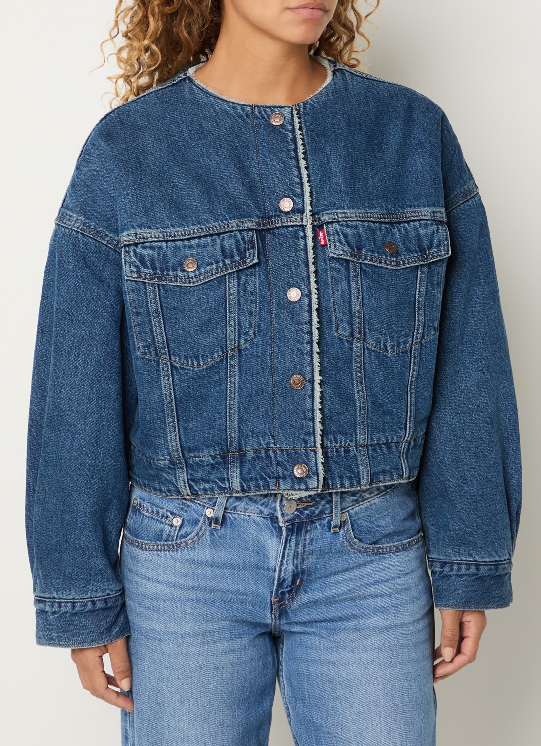 Levi's Spijkerjas met borstzakken - detail indigo