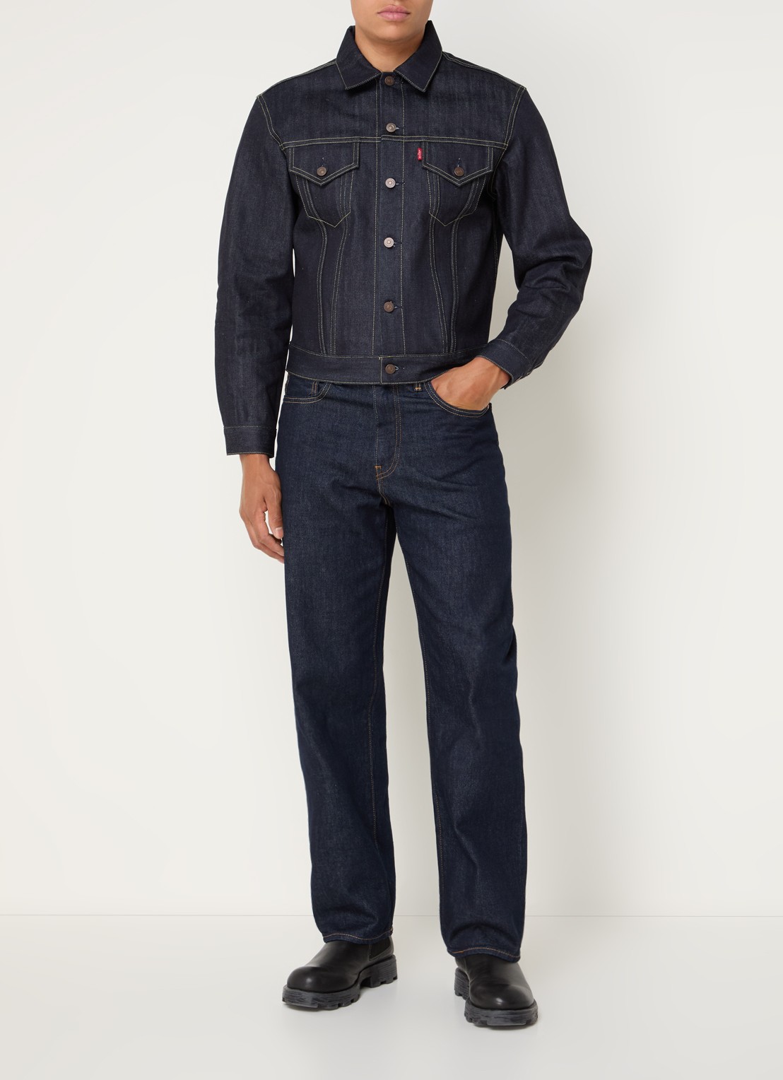 Levi's Spijkerjas met borstzakken - voorkant 4 indigo
