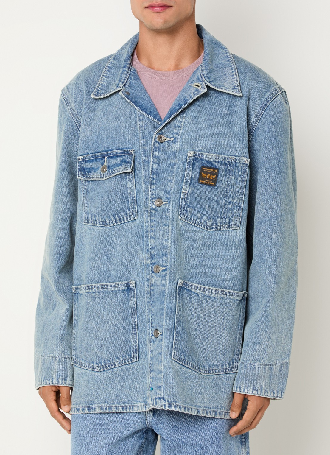 Levi's Spijkerjas met borstzakken - detail 3 indigo