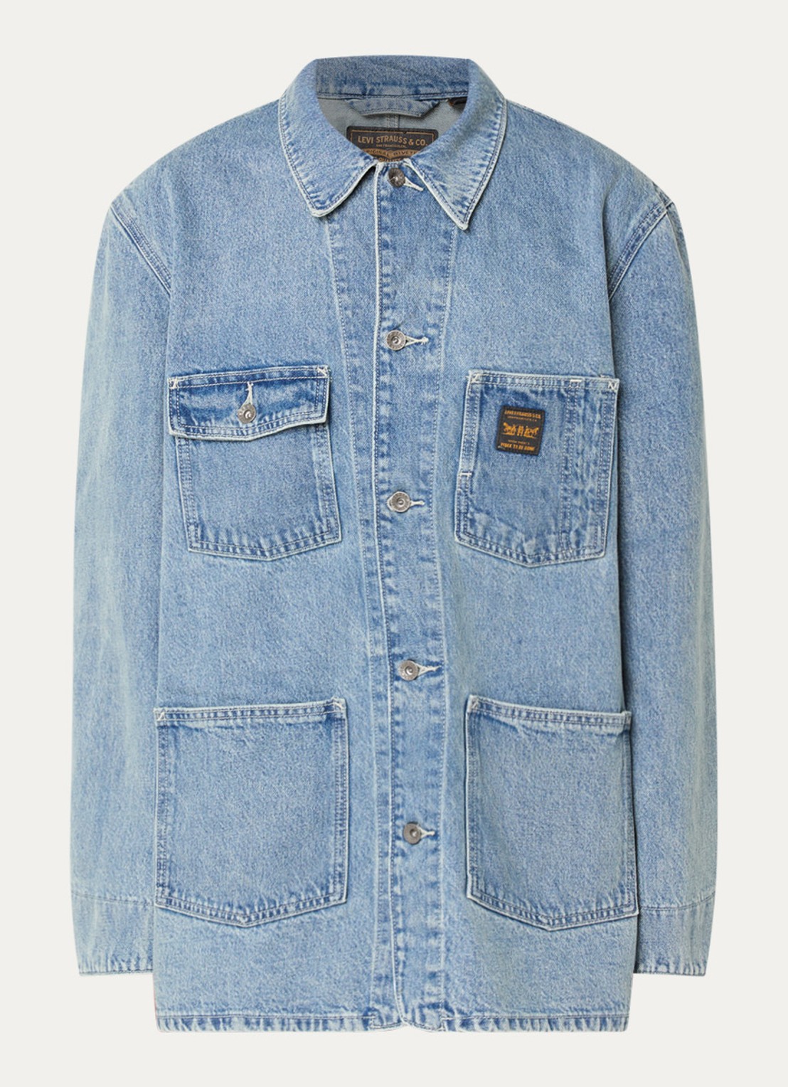 Levi's Spijkerjas met borstzakken - voorkant indigo