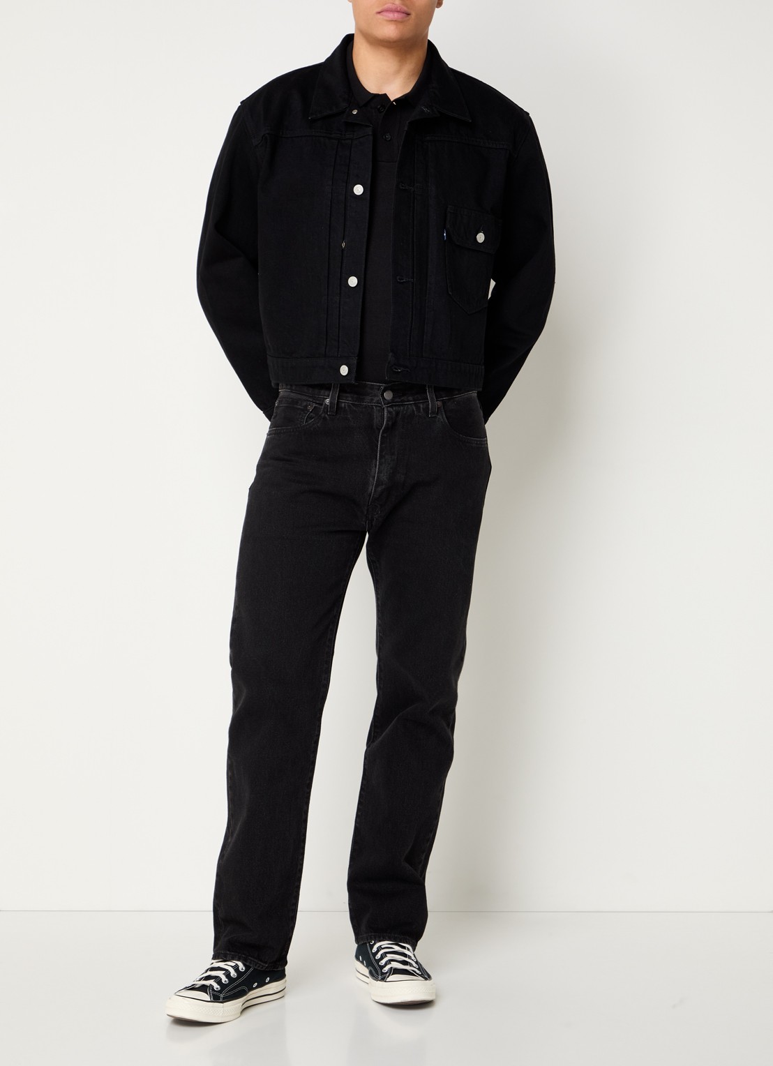 Levi's Spijkerjas met klepzak - voorkant 2 zwart