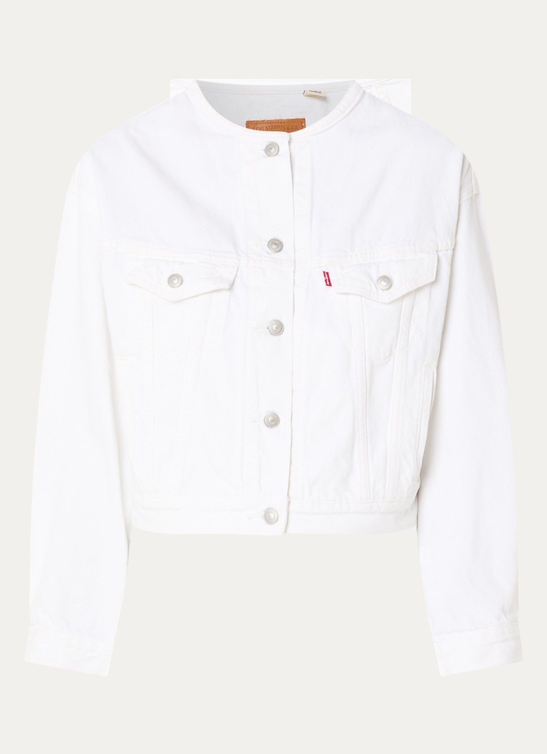 Levi's Spijkerjas met steekzakken - voorkant wit