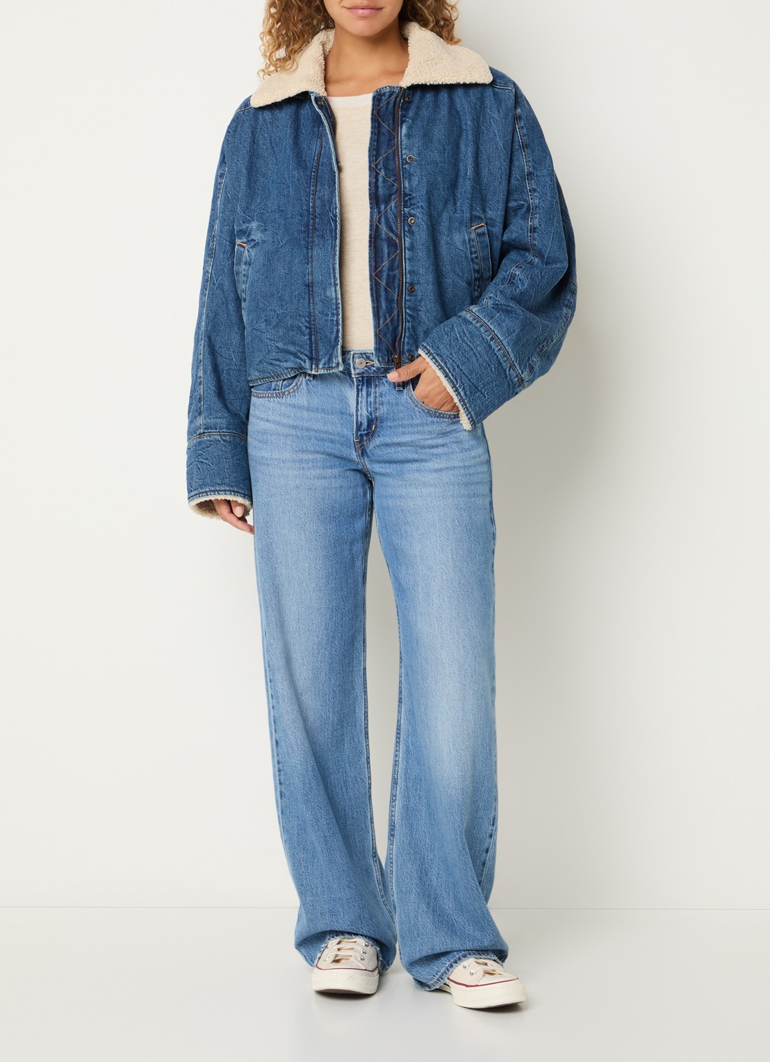 Levi's Spijkerjas met steekzakken - voorkant 2 donkerblauw