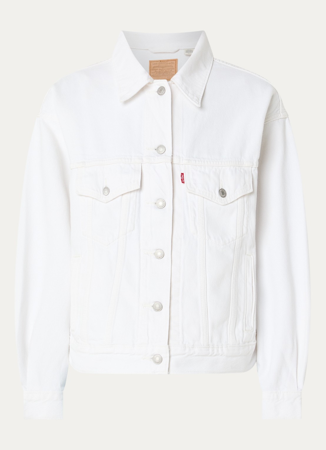 Levi's Spijkerjas met steekzakken - voorkant 3 gebroken wit