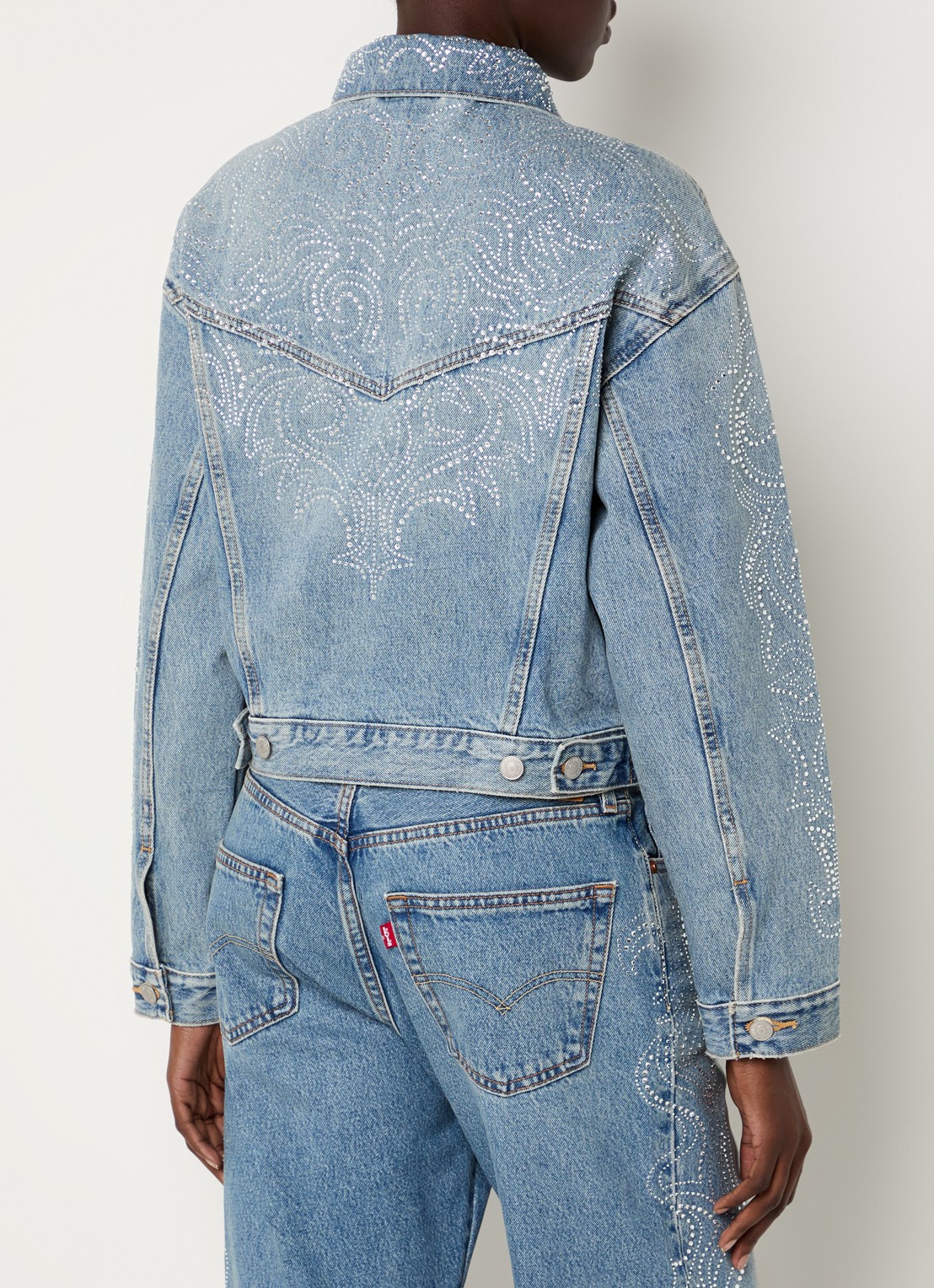 Levi's Spijkerjas met strass - achterkant 3 indigo