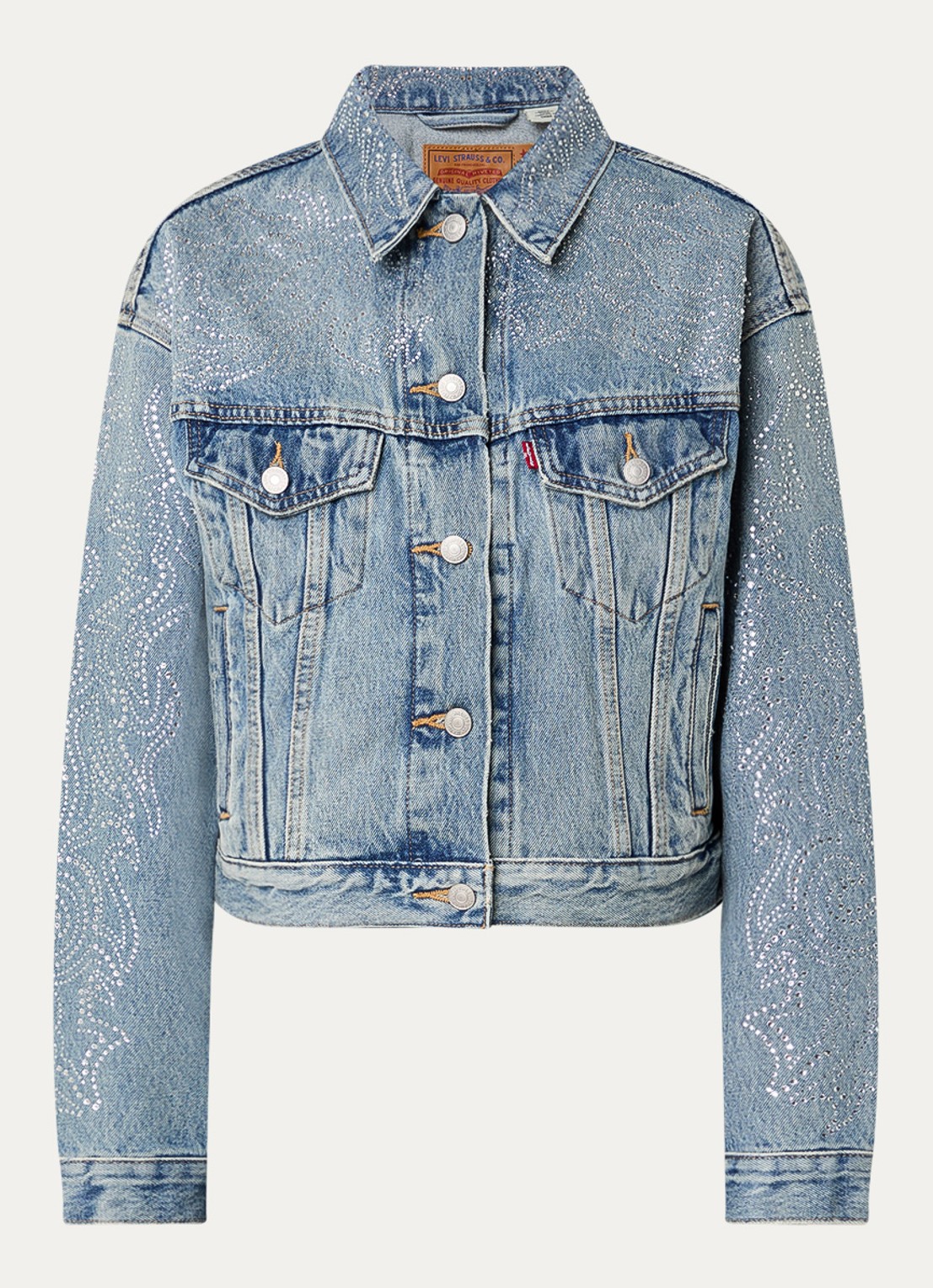 Levi's Spijkerjas met strass - voorkant indigo