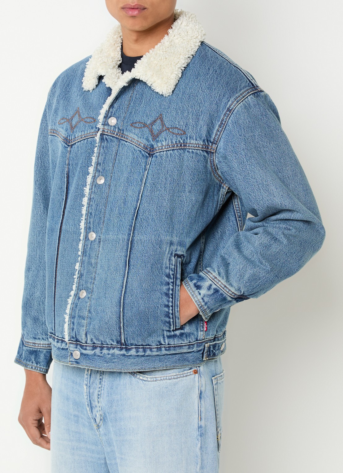 Levi's Spijkerjas met teddy voering en steekzakken - detail 2 indigo