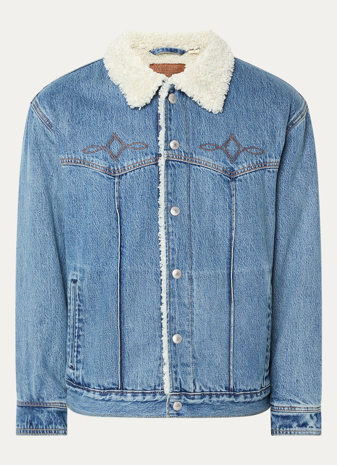 Levi's Spijkerjas met teddy voering en steekzakken - voorkant 3 indigo