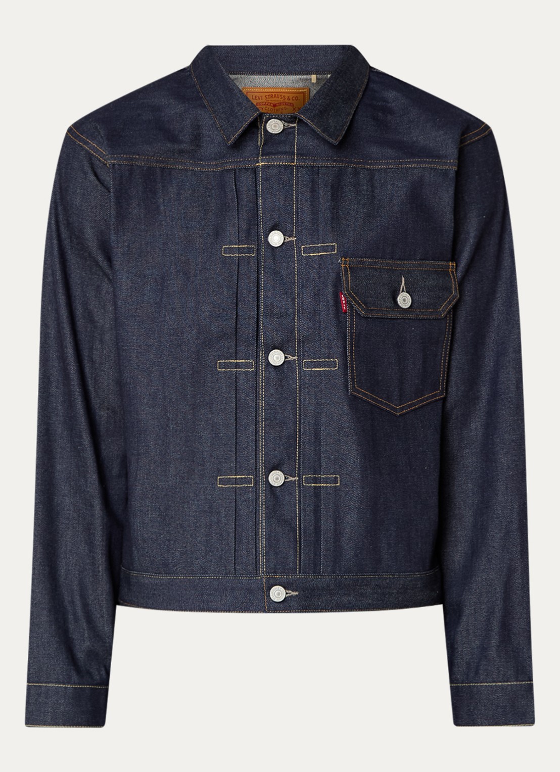 Levi's Spijkerjas van  katoen met borstzak  - voorkant 2 indigo