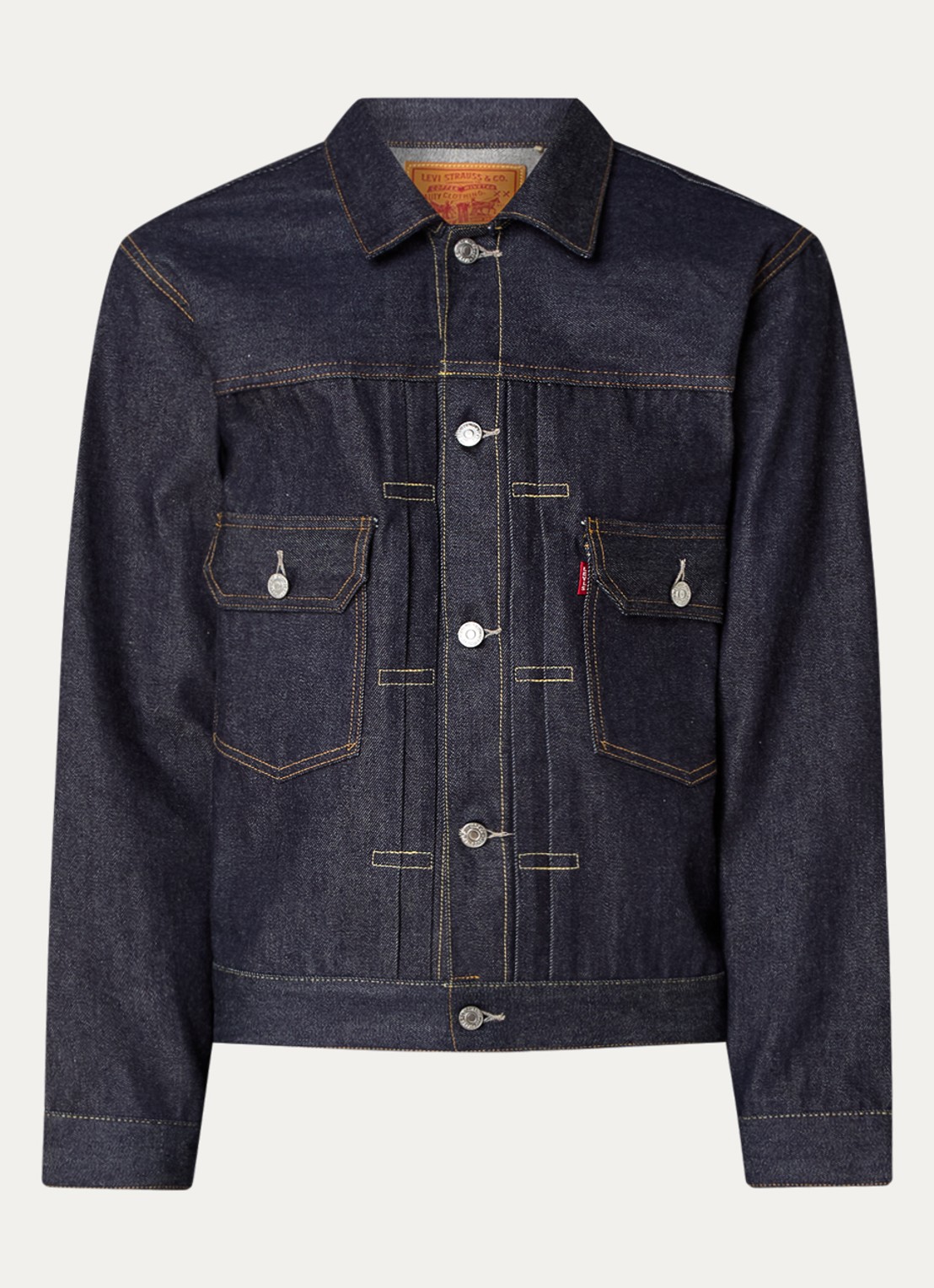 Levi's Spijkerjas van  katoen met klepzakken - voorkant 3 indigo