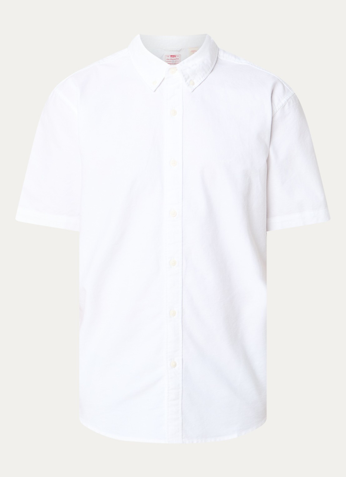 Levi's SS Authentic regular fit overhemd met logo - voorkant 3 wit