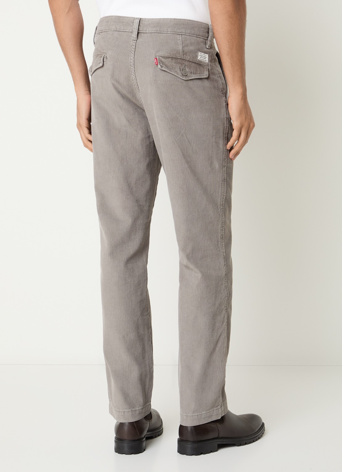 Levi's Straight fit broek met steekzakken - achterkant 5 lichtgrijs