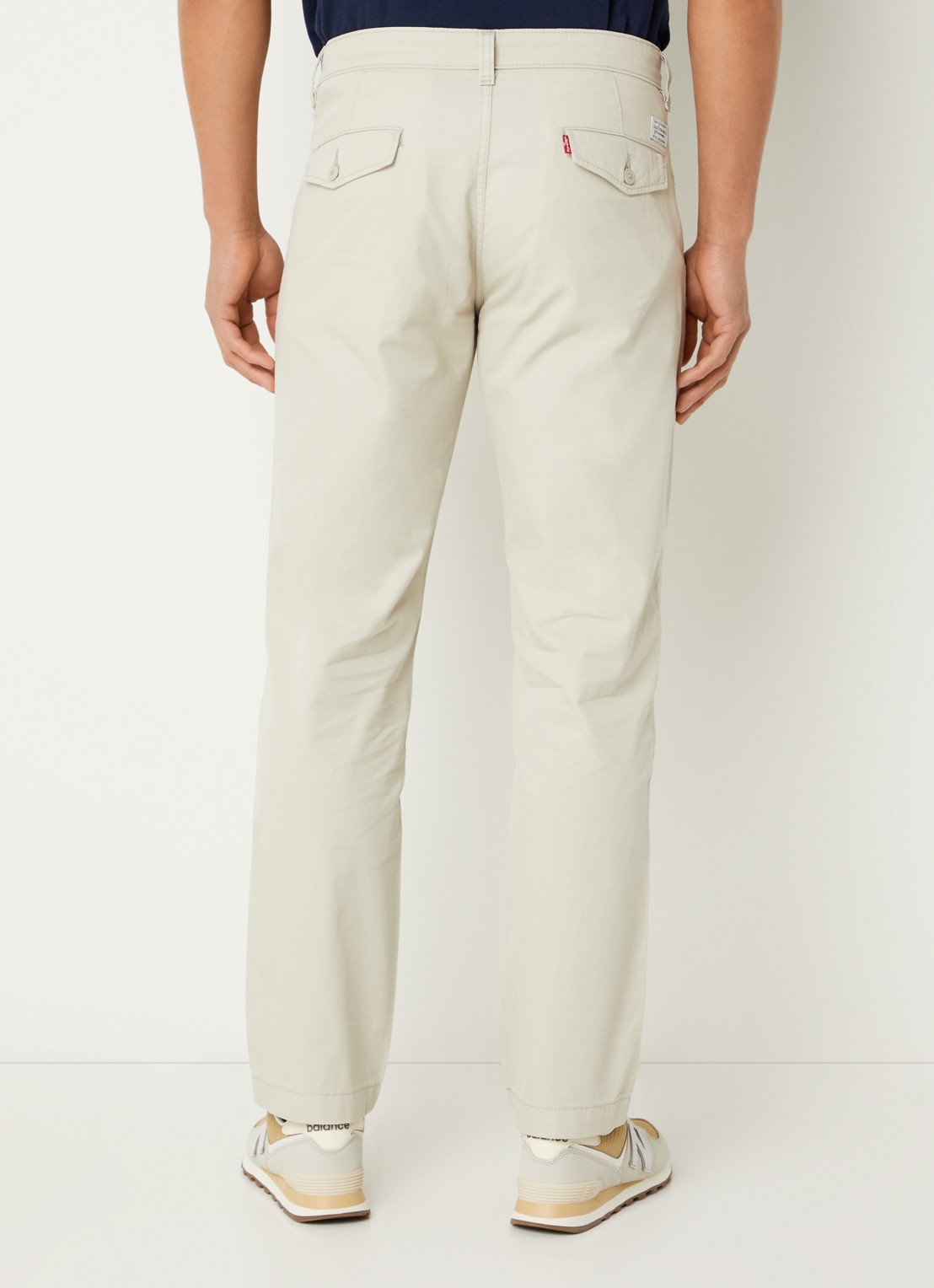 Levi's Straight fit chino met steekzakken - achterkant ivoor