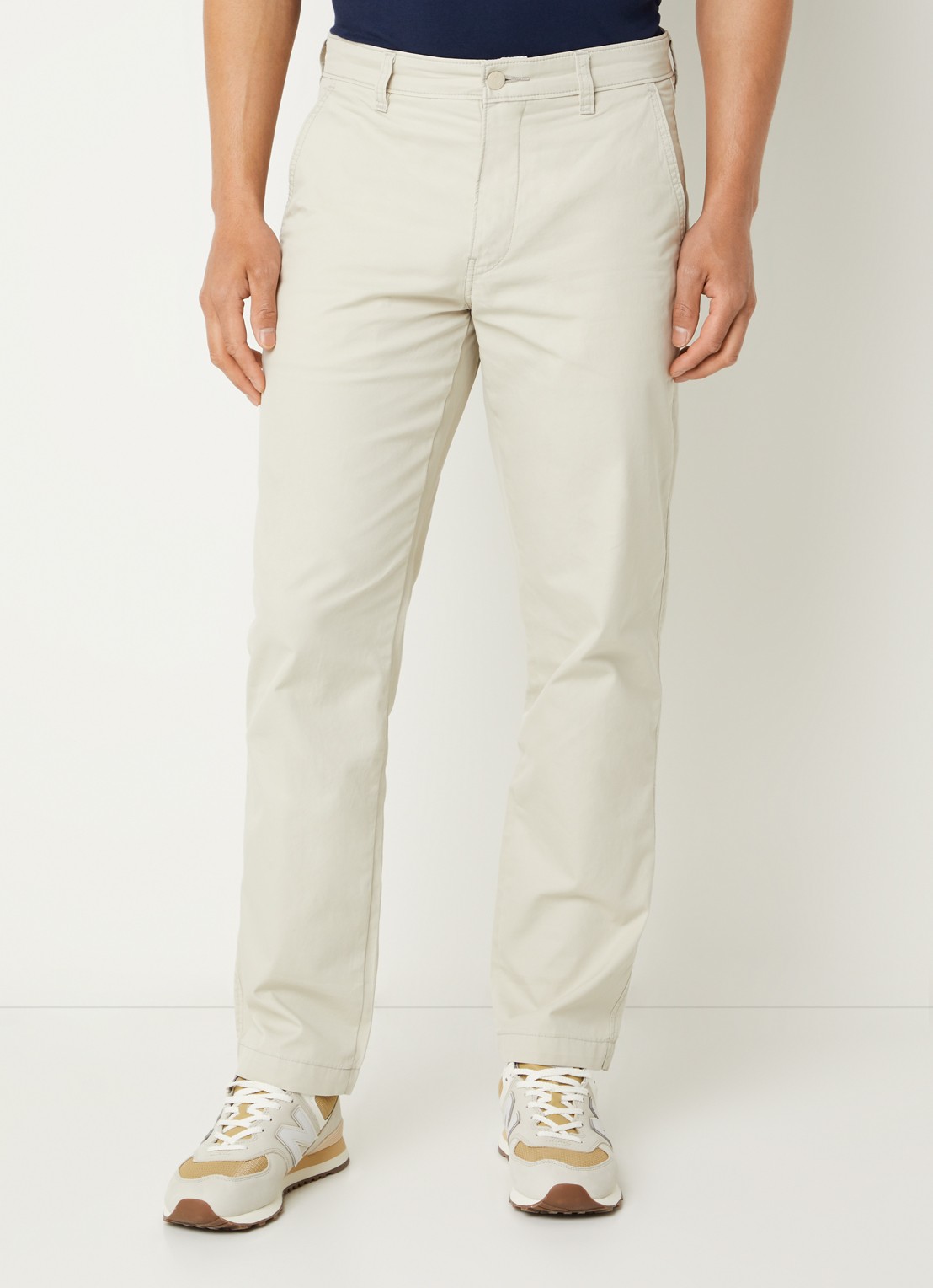 Levi's Straight fit chino met steekzakken - detail 2 ivoor