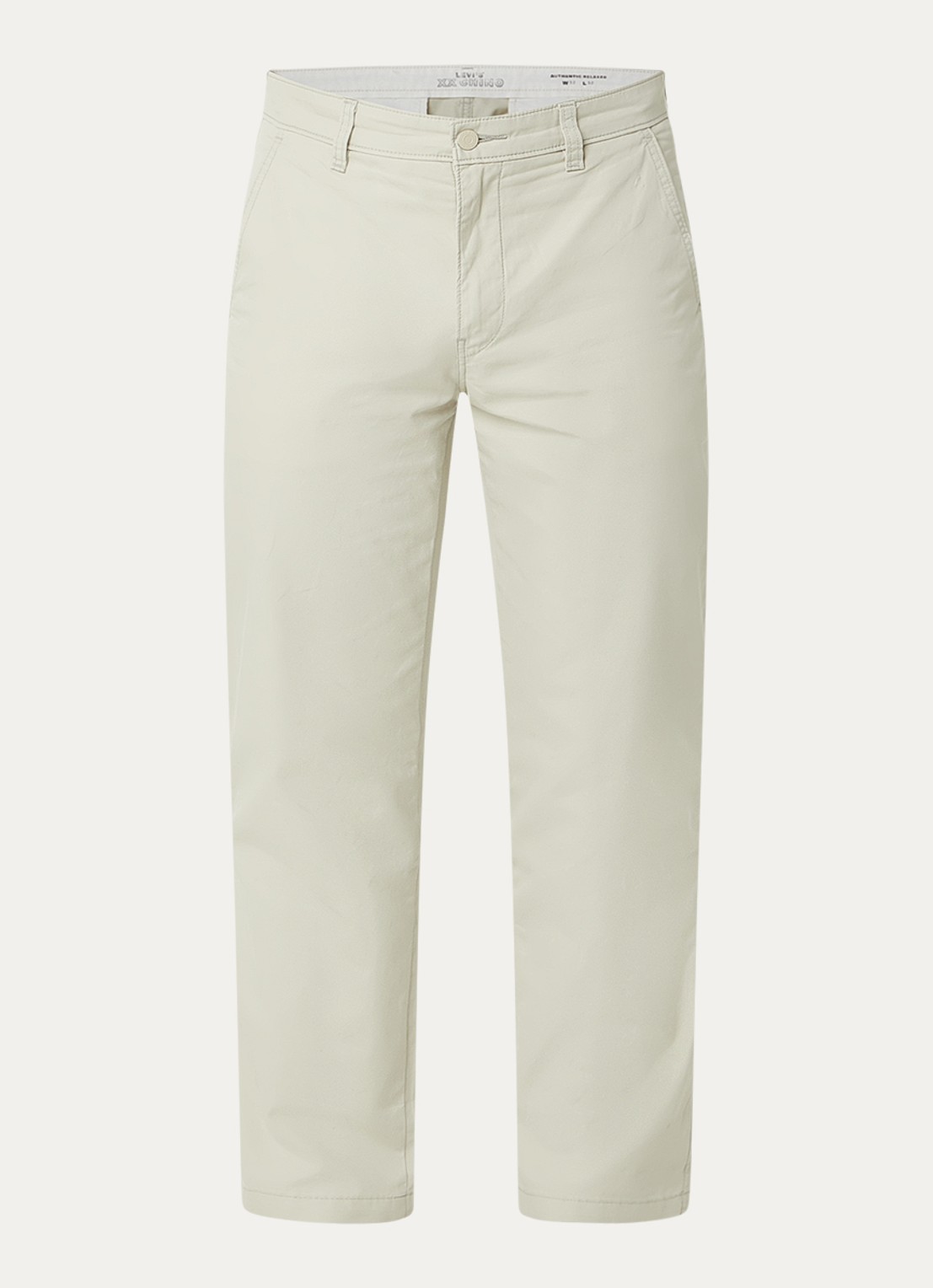Levi's Straight fit chino met steekzakken - voorkant 4 ivoor
