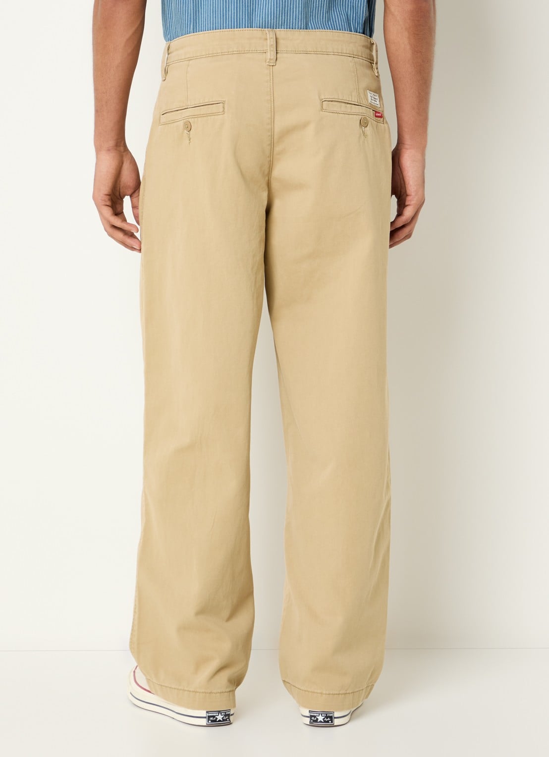 Levi's Straight fit chino met steekzakken - achterkant camel