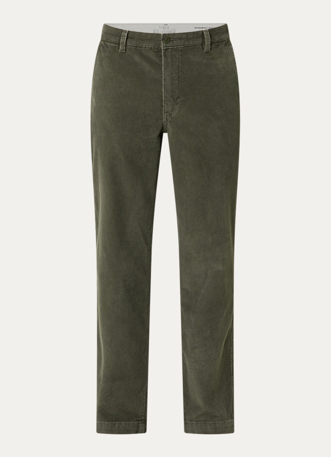 Levi's Straight fit chino met steekzakken - voorkant bronsgroen