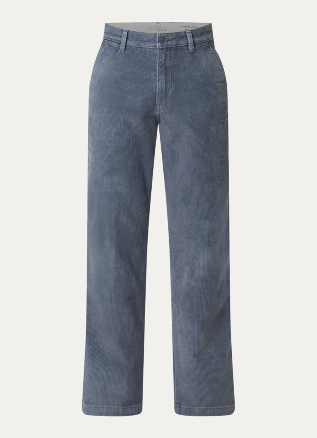 Levi's Straight fit jeans met gekleurde wassing en structuur - voorkant staalblauw