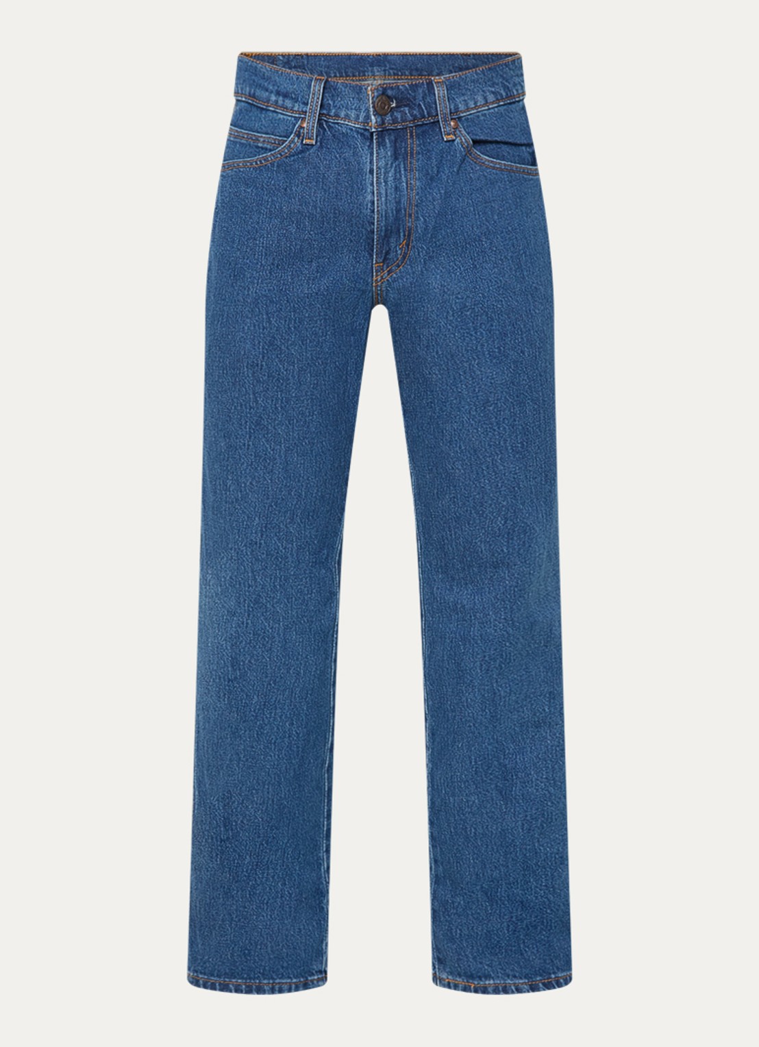 Levi's Straight fit jeans met medium wassing en steekzakken - voorkant 4 indigo