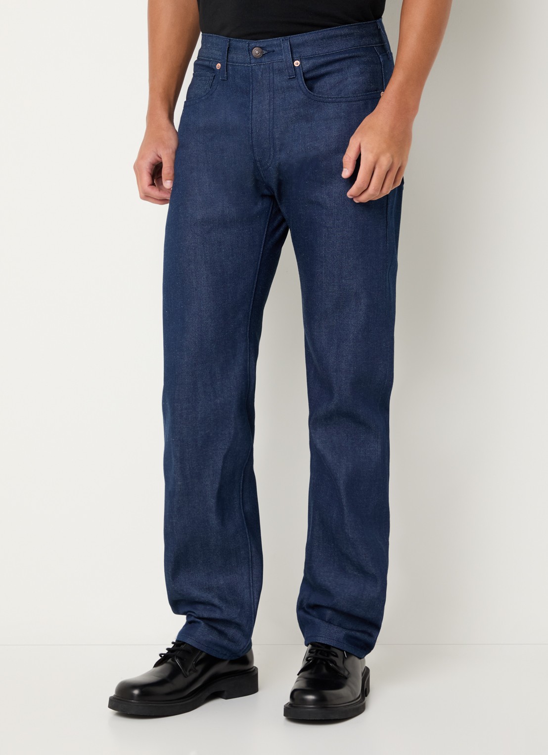 Levi's Straight leg jeans met donkere wassing - detail 4 indigo