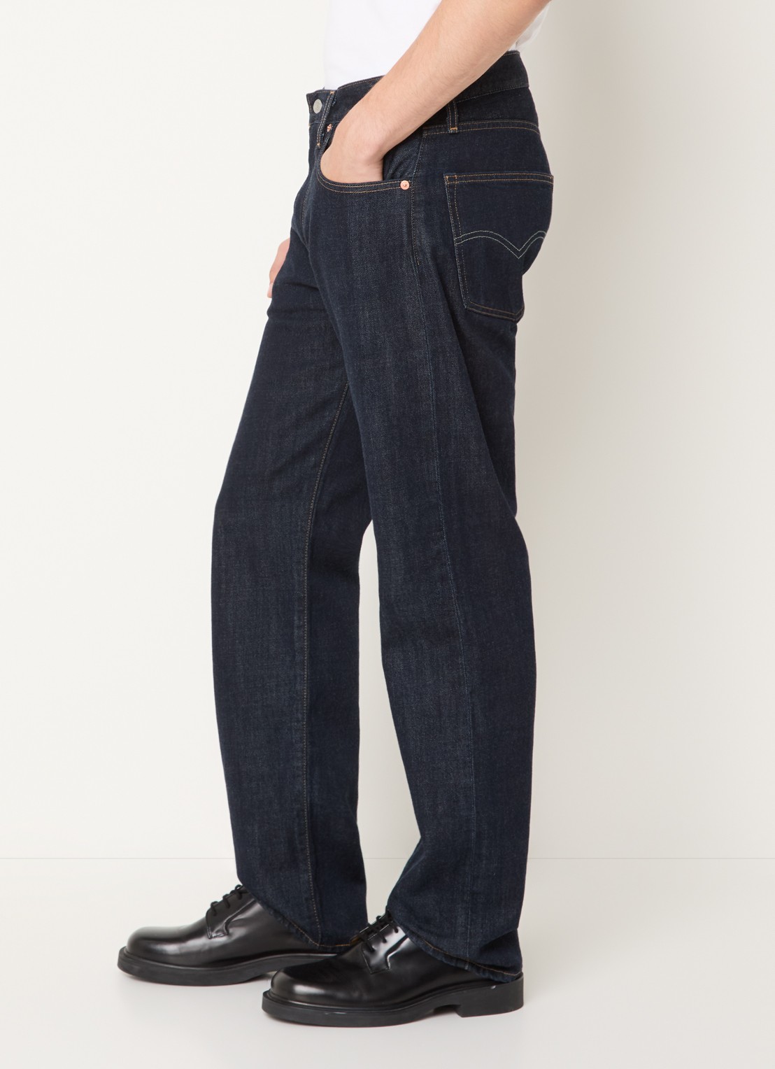 Levi's Straight leg jeans met donkere wassing - detail 2 indigo