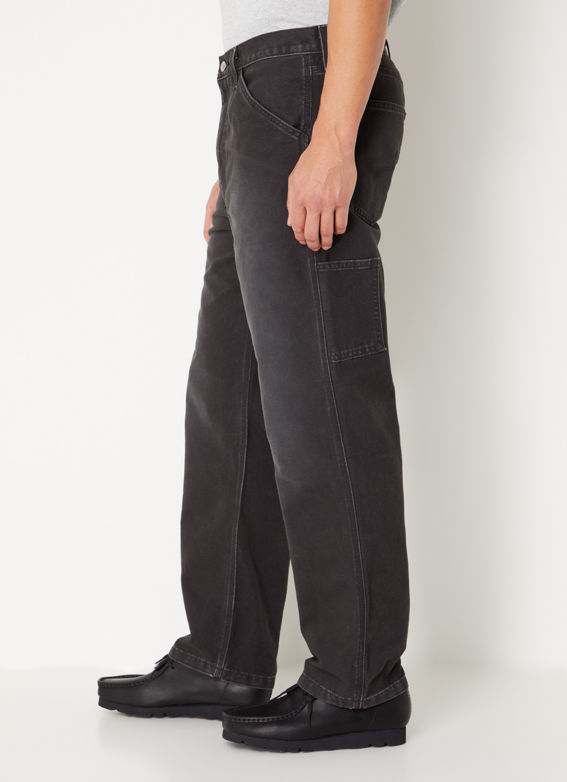 Levi's Straight leg jeans met gekleurde wassing - detail 2 zwart