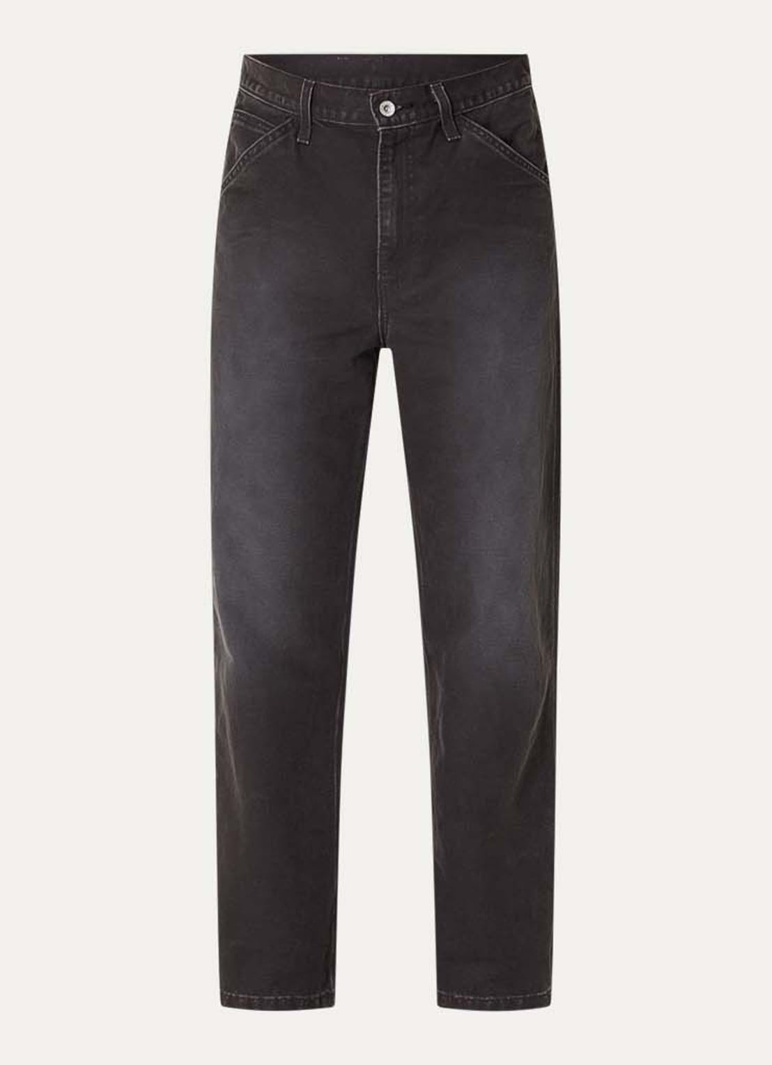 Levi's Straight leg jeans met gekleurde wassing - voorkant 4 zwart