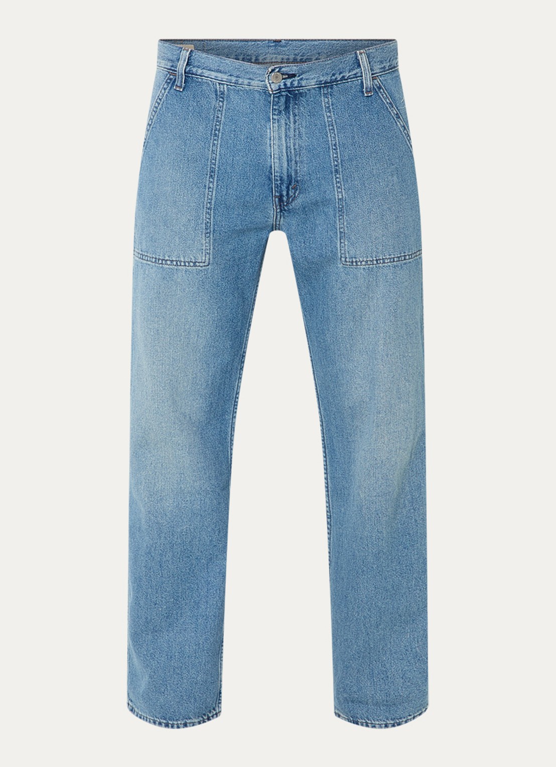 Levi's Straight leg jeans met medium wassing en steekzakken - voorkant 2 indigo
