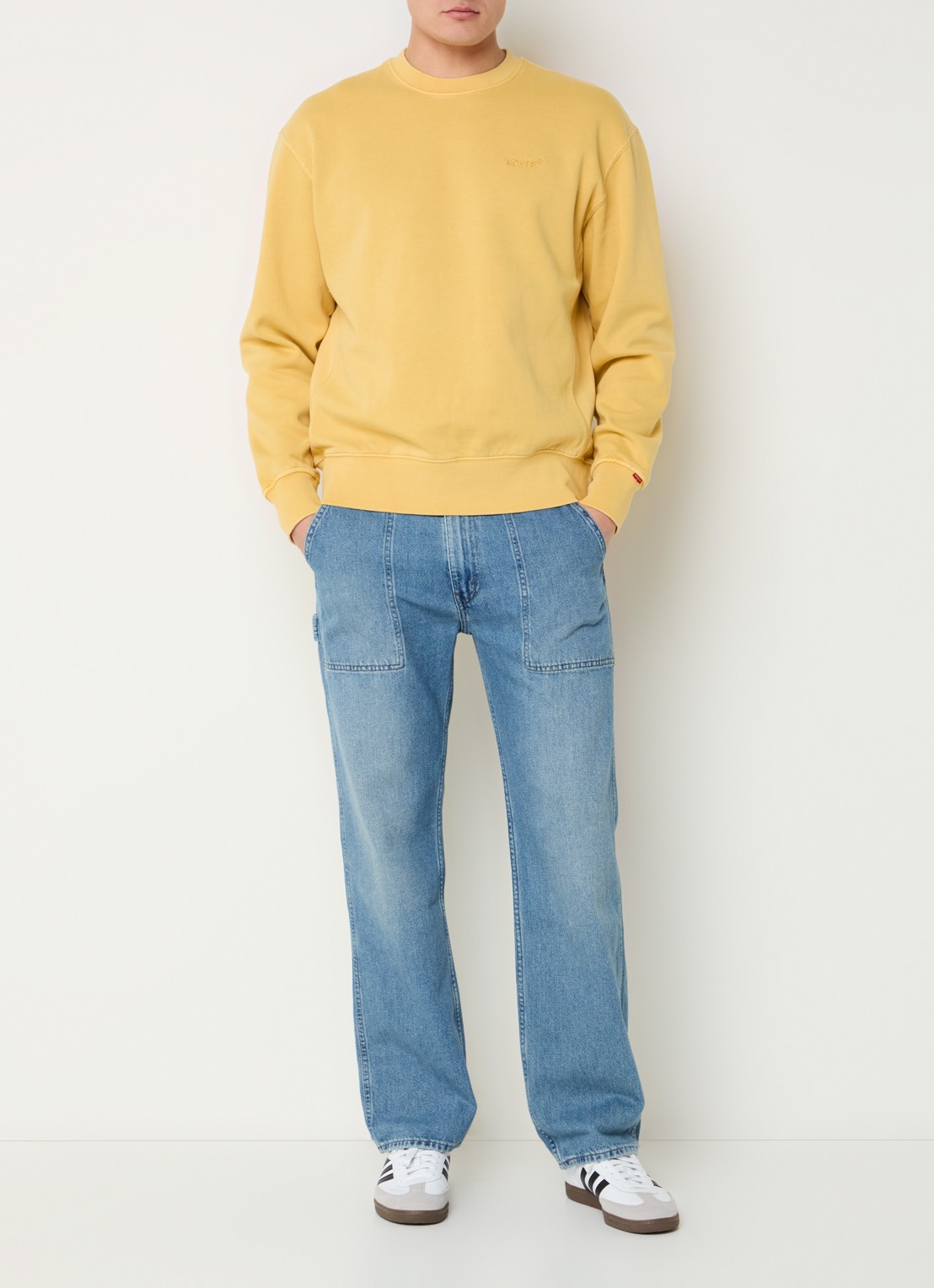 Levi's Straight leg jeans met medium wassing en steekzakken - voorkant 3 indigo