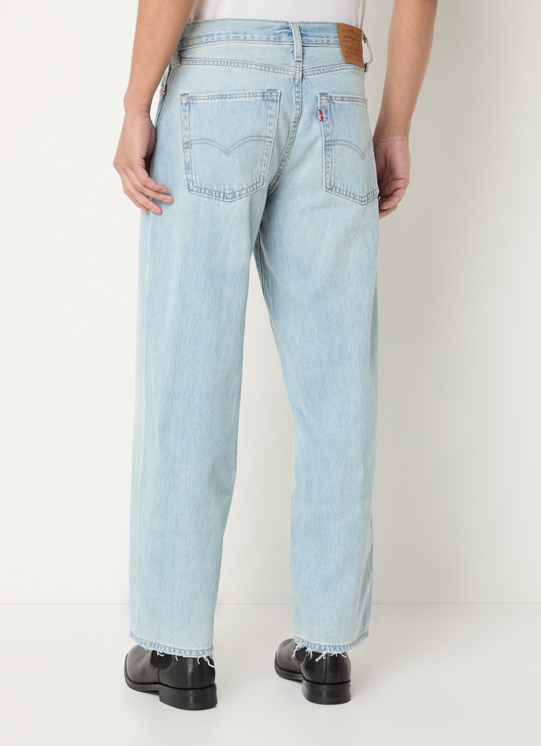 Levi's Straight leg jeans met steekzakken - achterkant indigo