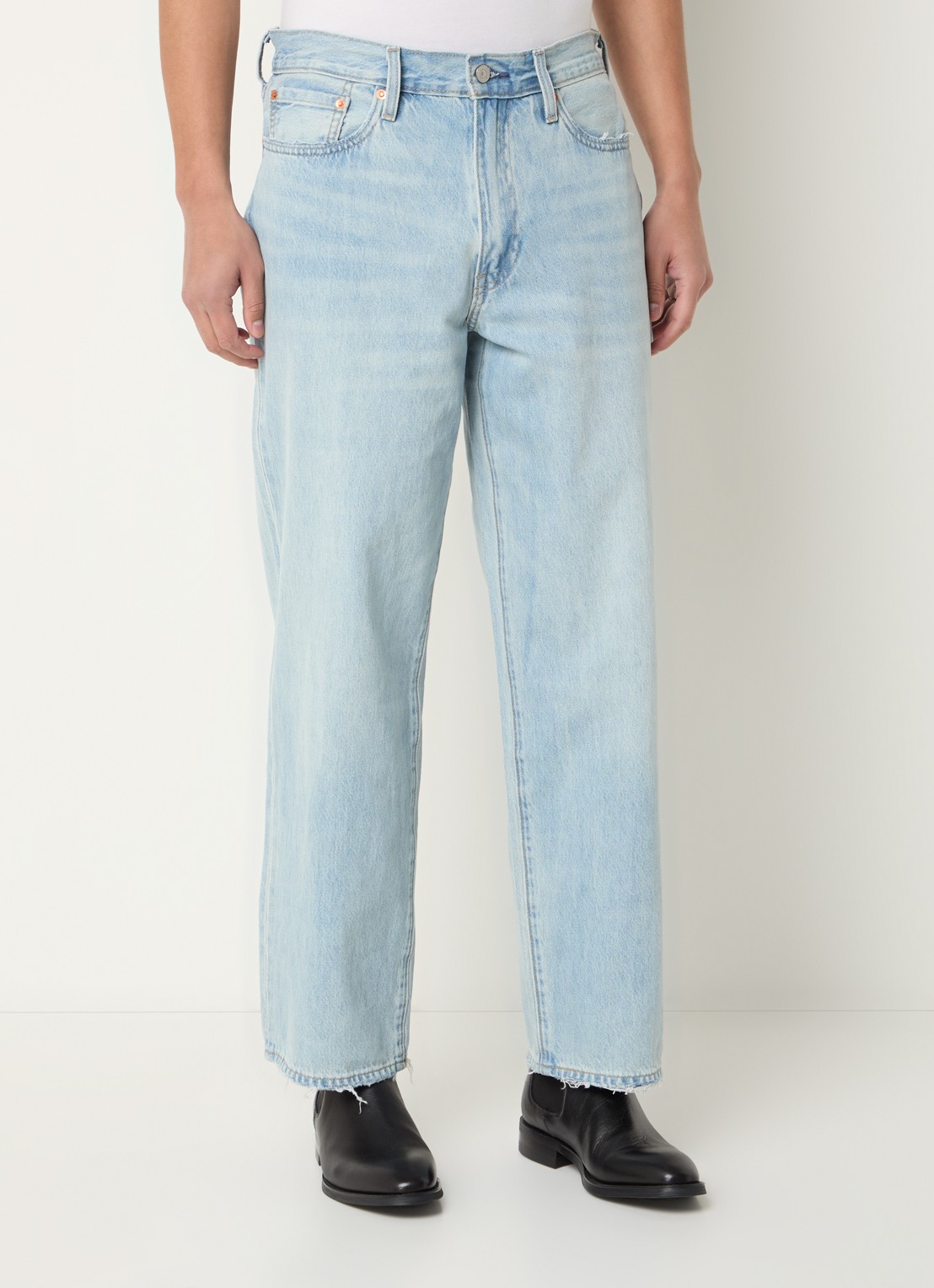 Levi's Straight leg jeans met steekzakken - detail 4 indigo