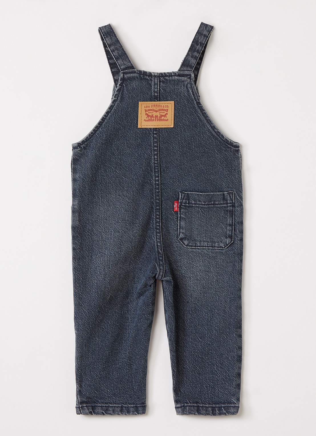 Levi's Straight leg tuinbroek van denim - voorkant 2 indigo
