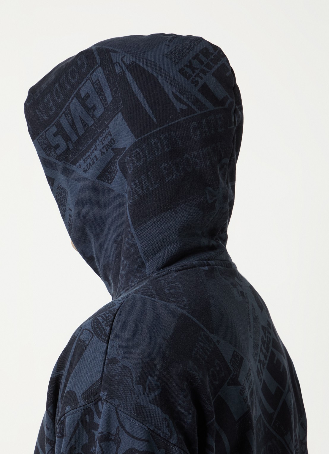 Levi's Sunset hoodie met print - detail 2 donkerblauw