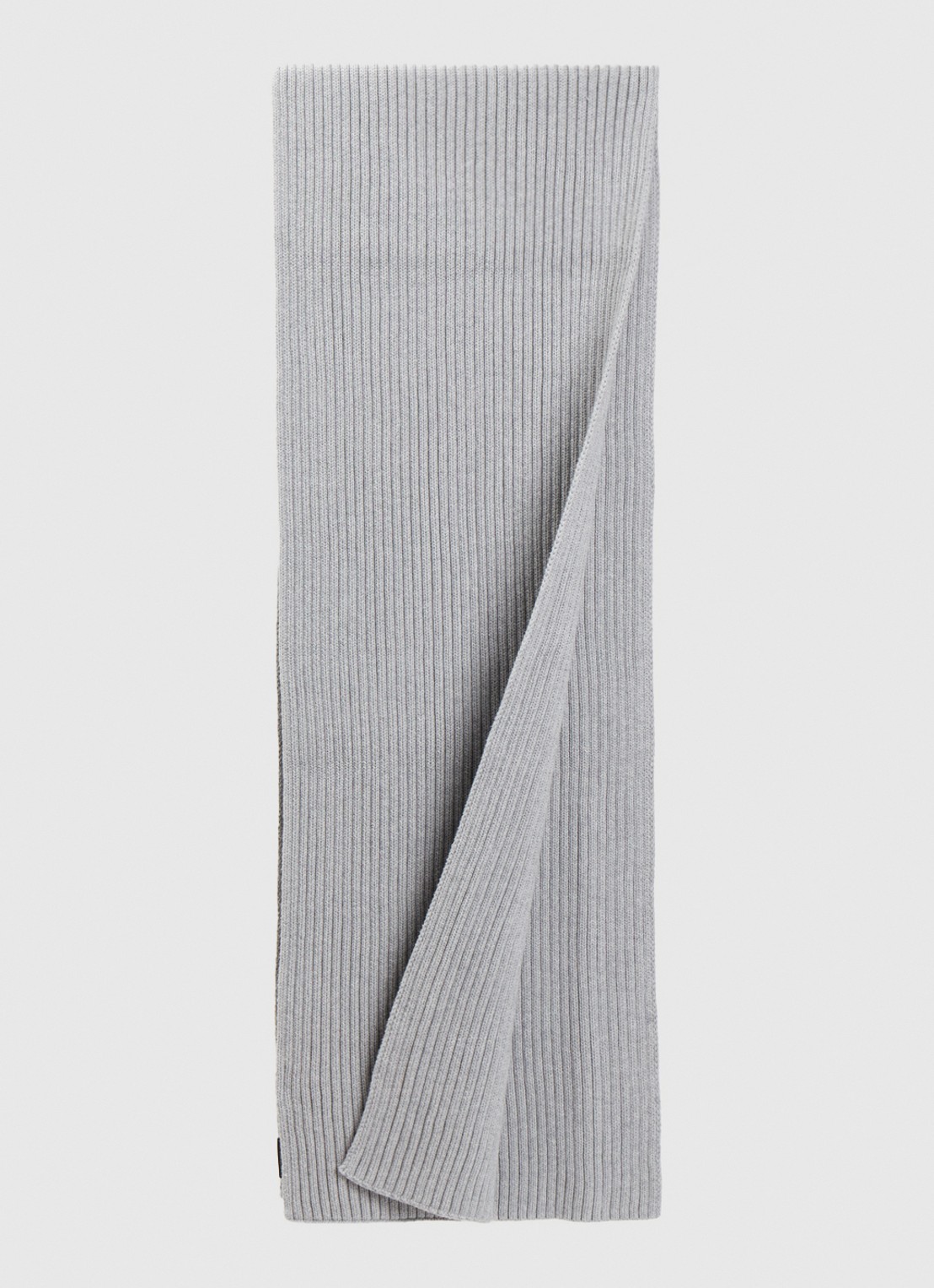 Levi's Sunset ribgebreide sjaal 190 x 35 cm - detail 2 grijs
