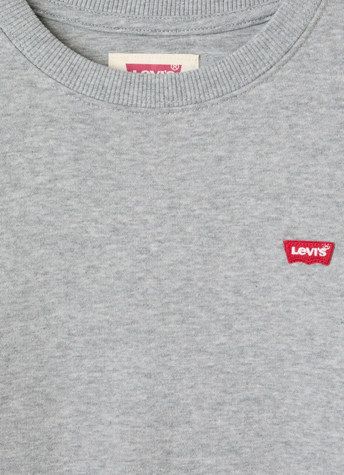 Levi's Sweater met gemêleerd dessin - detail grijs